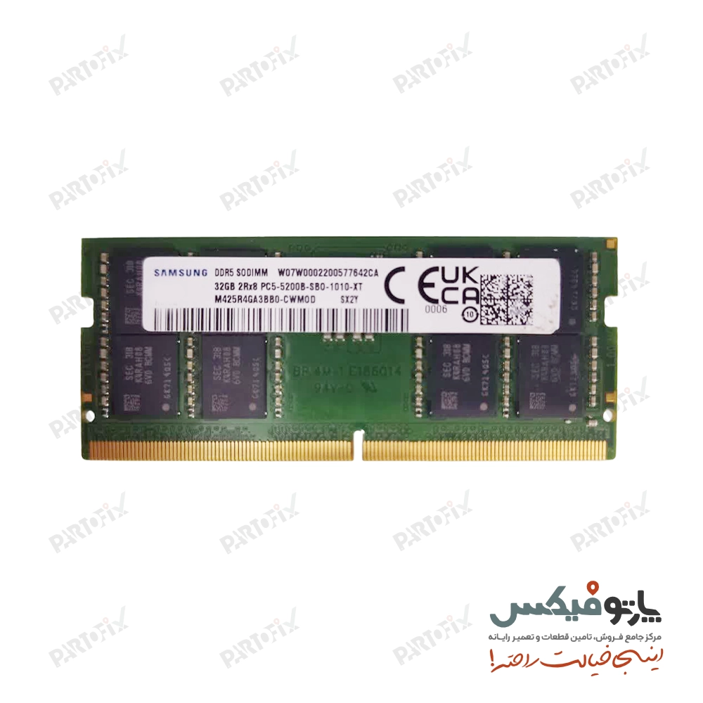 رم لپ تاپ 32 گیگابایت سامسونگ DDR5 5200 PC5-51600